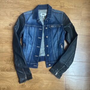Women’s Paige Denim and Vegan Leather Jacket
